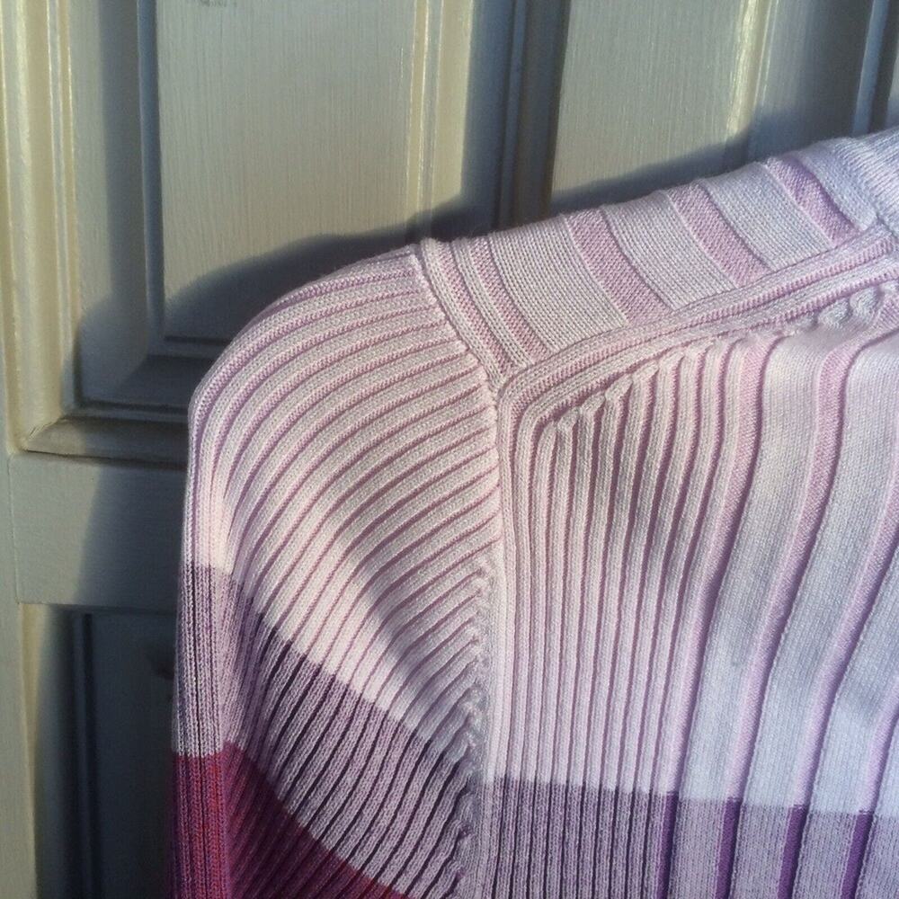 Banana Republic Pullover Sweater SzM Ribbed Knit Multicolor Round Neck Pre-Owned - Picture 8 of 8